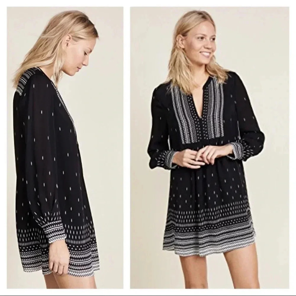 NEW Joie Aberfa silk tunic mini dress elegant Sz M